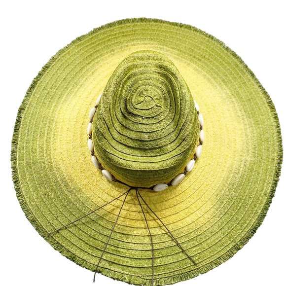 Upcycled Handmade Tie-Dyed Wide Brim Raw Edge Rancher OS main image 13